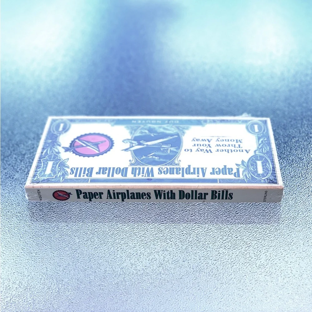 Paper Airplane “Paper Airplanes With Dollar Bills” Hard Cover Origami Book